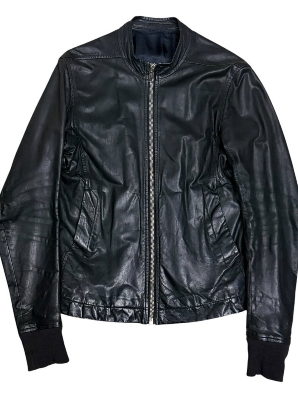RICK OWENS AW11 LIMO Sternberg Calf Leather Motorcycle Luxury Jacket Coat Mens S